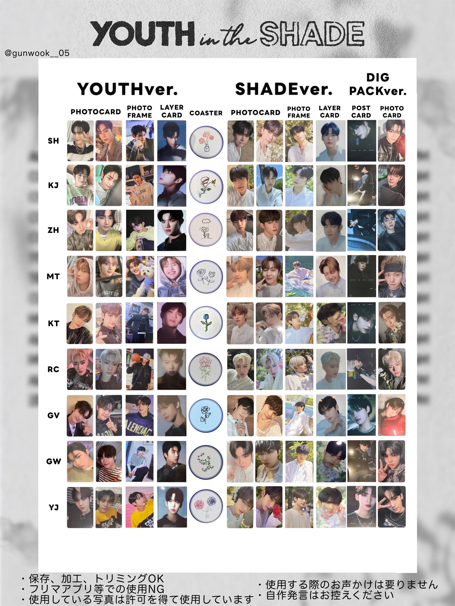 ZEROBASEONE ゼべワンZB1 ジャンハオ トレカセット まとめ売り