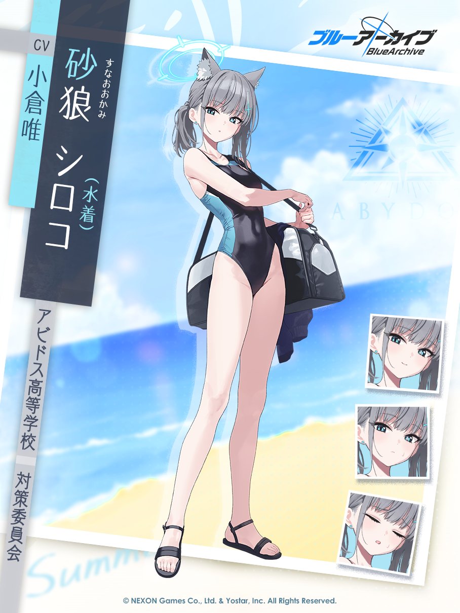 ブルーアーカイブ ブルアカ シロコ 水着 ヴァイス SP サイン 箔押し