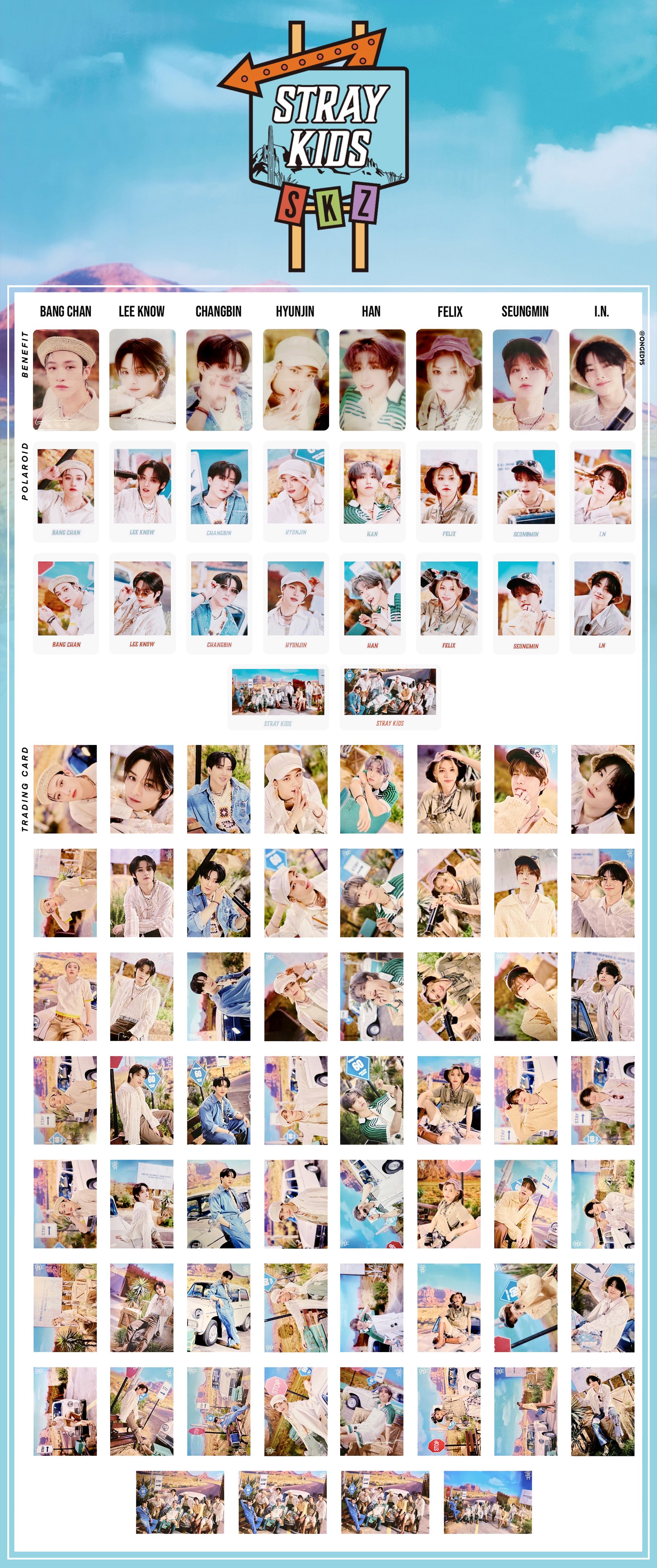 StrayKids スキズ 展覧会 MD 1万円 特典 トレカ 8種 コンプ ② stray kids