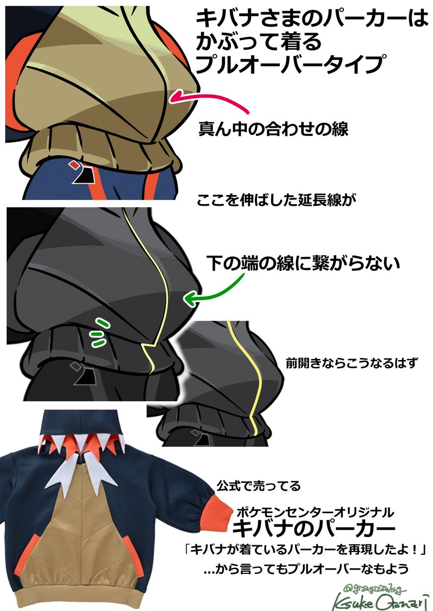キバナのパーカー Lサイズ ポケモントレーナーズ ポケットモンスター