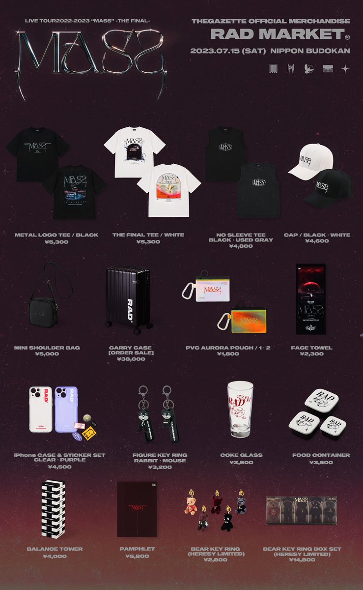 the GazettE LIVE TOUR2022-2023 MASS 