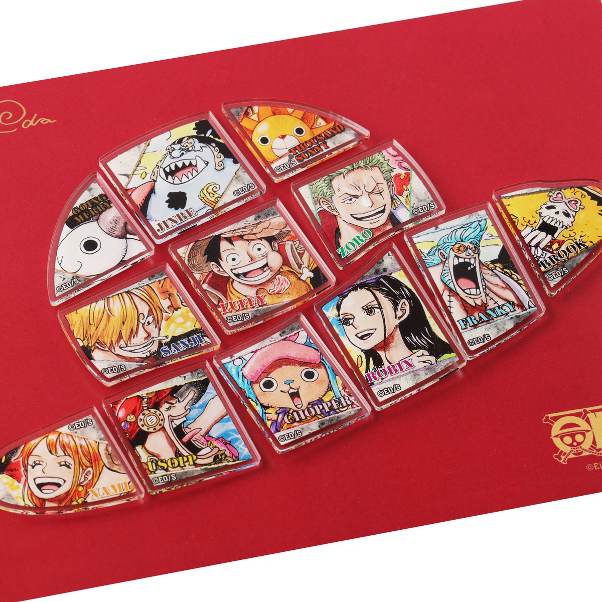 ONE PIECE』連載25周年記念 額装ピンズセット ［1巻