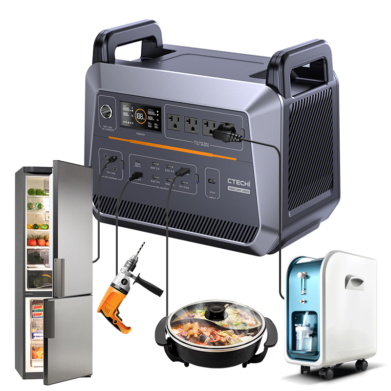 Amazon.co.jp: CTECHi ポータブル電源 大容量 1800W リン酸鉄リチウム