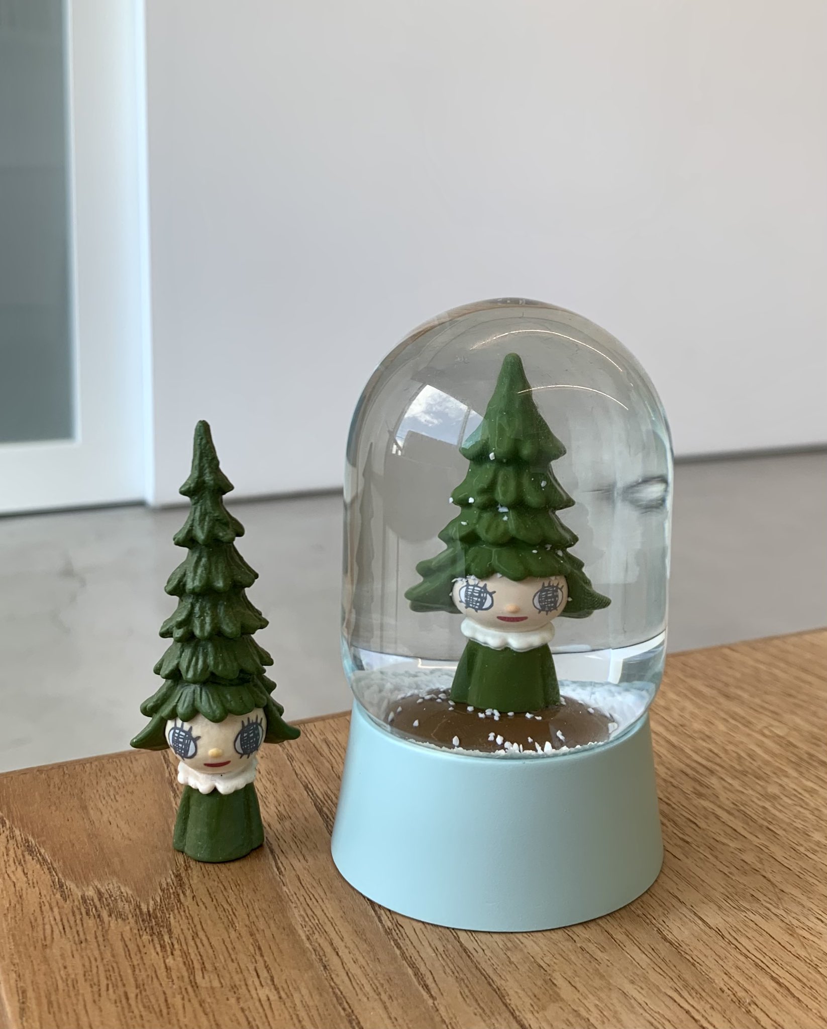 奈良美智さんスノードーム あおもり犬 森の子2個セット 奈良美智 スノー