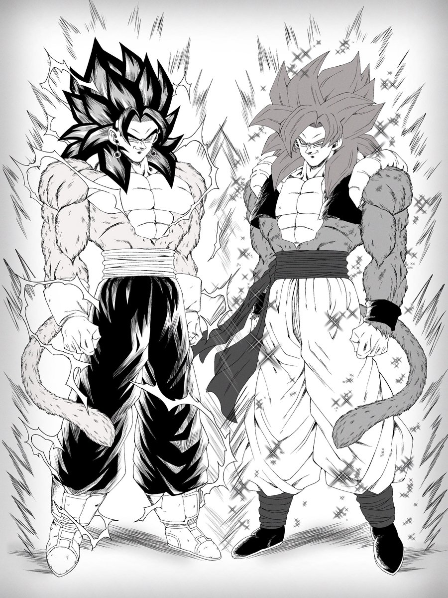 ドラゴンボールGT 悟空スーパーサイヤ人4 ベジータスーパーサイヤ人4