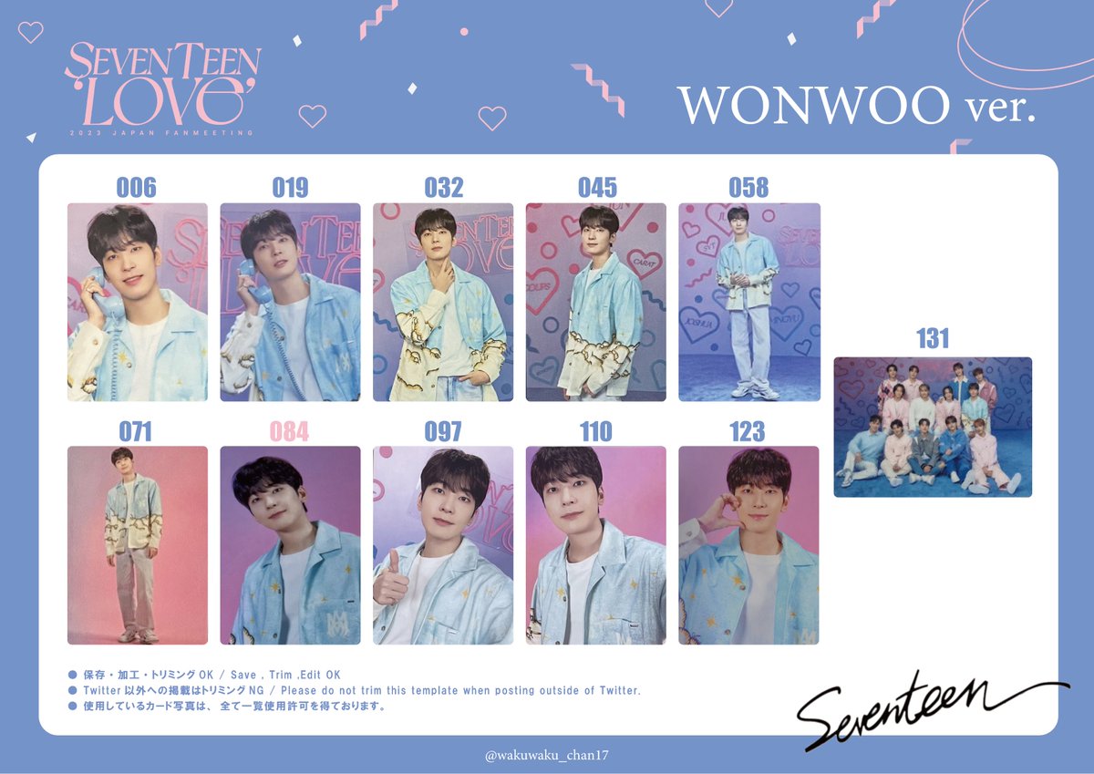 SEVENTEEN LOVE ペンミ ランダム トレカ 131枚 コンプ SEVENTEEN LOVE