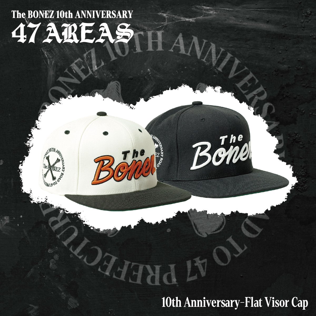 着用】 10th Anniversary Flat Visor cap PRICE : ¥5.800-(in tax