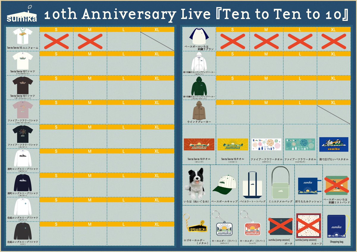 sumika Ten to Ten to 10 タオル Blu-ray sumika Ten to Ten to 10 タオル