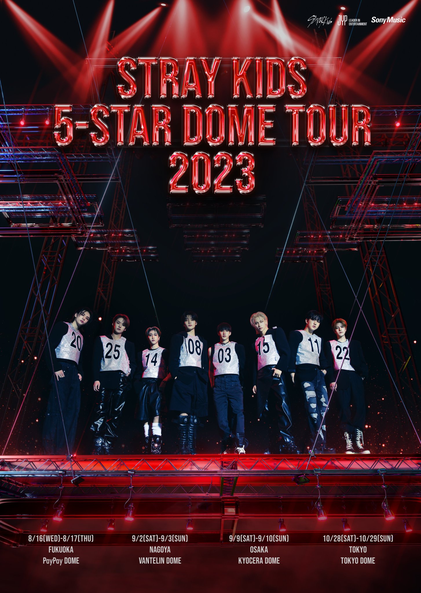 StrayKids 5-STAR Dome Tour 直筆サイン入りミニポスター StrayKids 5