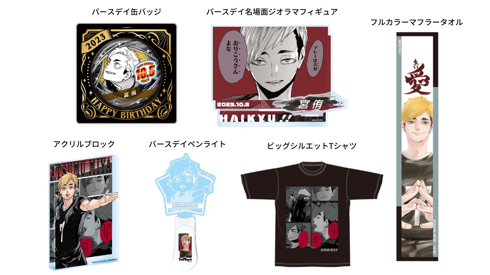 ハイキュー バースデイ フルカラーマフラータオル バースデー