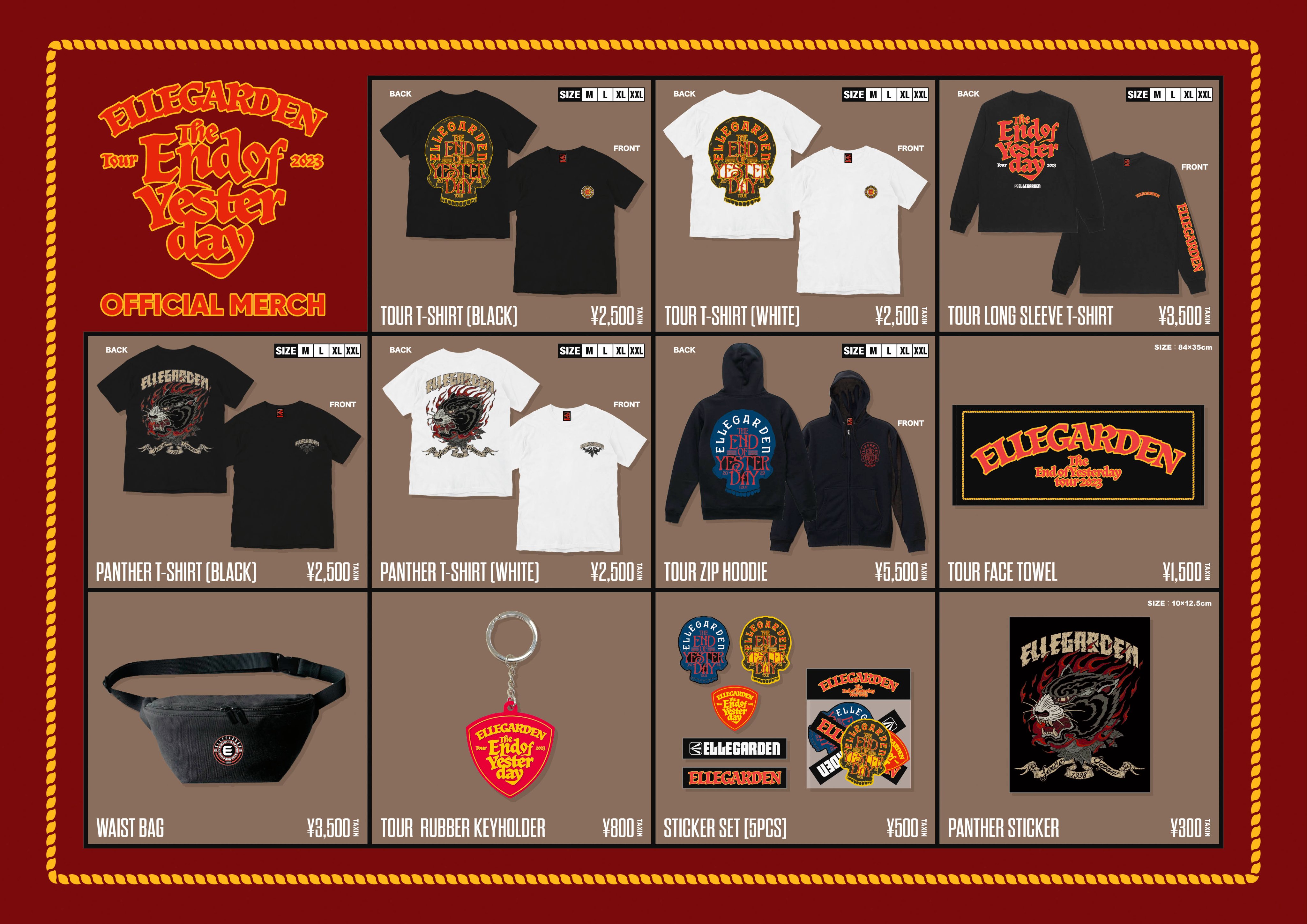 ELLE GARDEN / 2023 Tour Zip Hoodie ELLEGARDEN_OFFICIAL on X