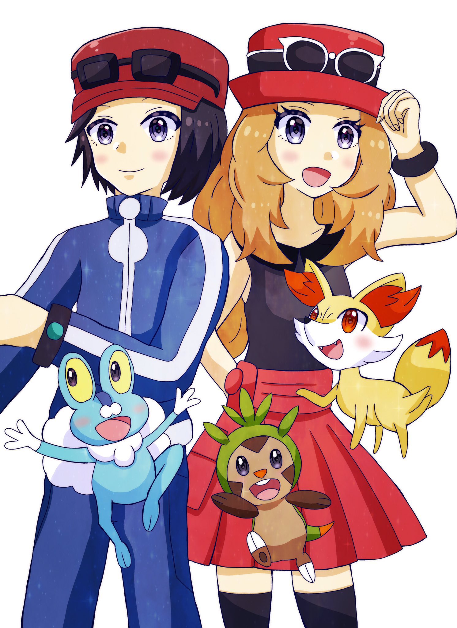 ポケモン XY カロス トレーナー 缶バッジ セレナ カルム プラターヌ