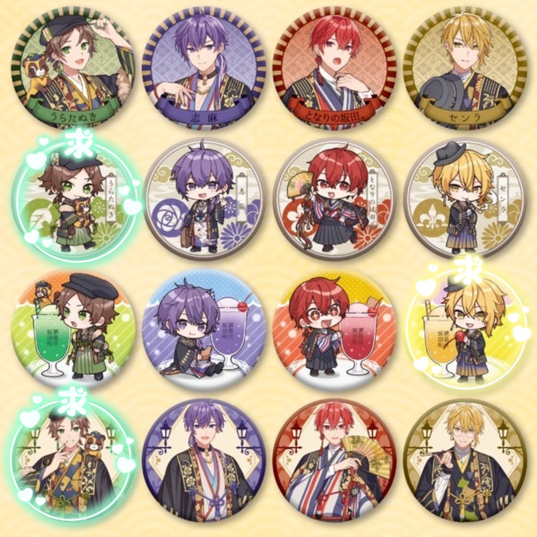 浦島坂田船 春ツ 缶バッジ グッズ 歌い手 浦島坂田船 春ツ 缶バッジ