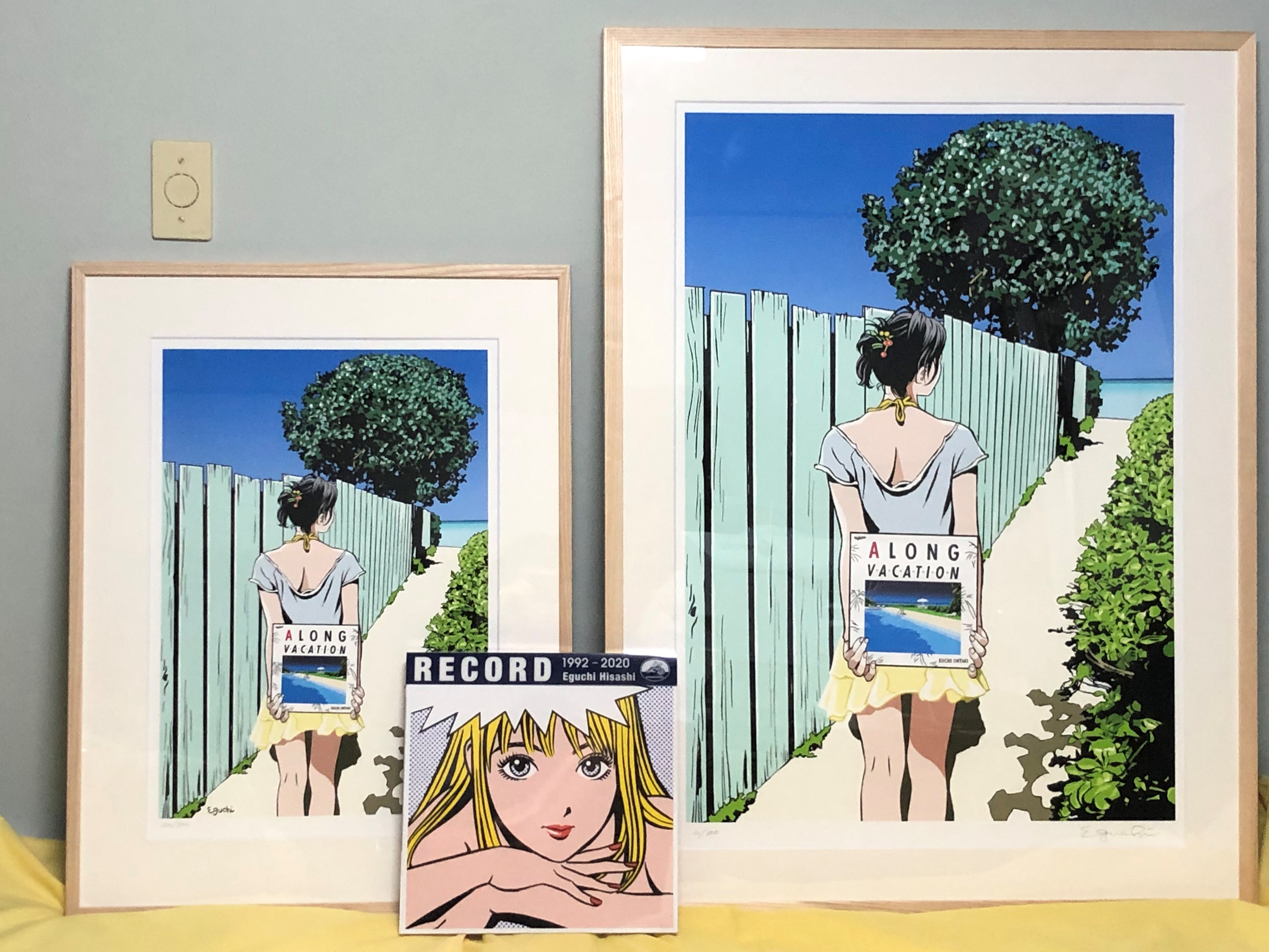 超希少】江口寿史『DYE IT BLUE』 版画 超希少】江口寿史『DYE IT BLUE