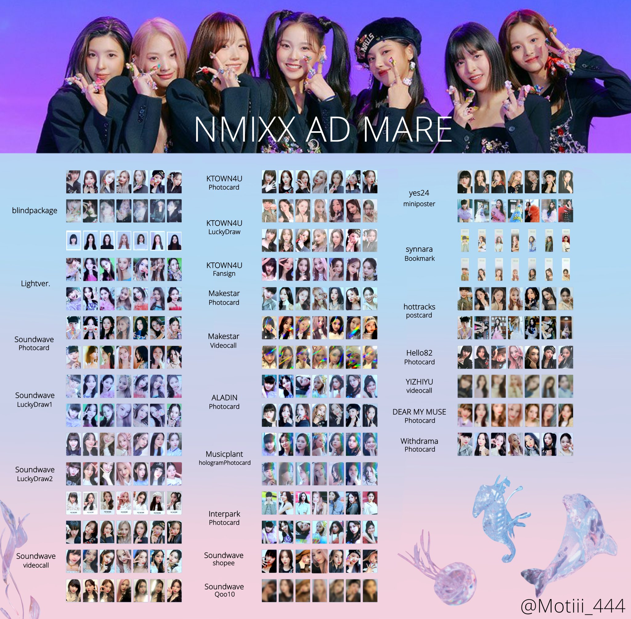 nmixx へウォン トレカ まとめ売り セミコンプ