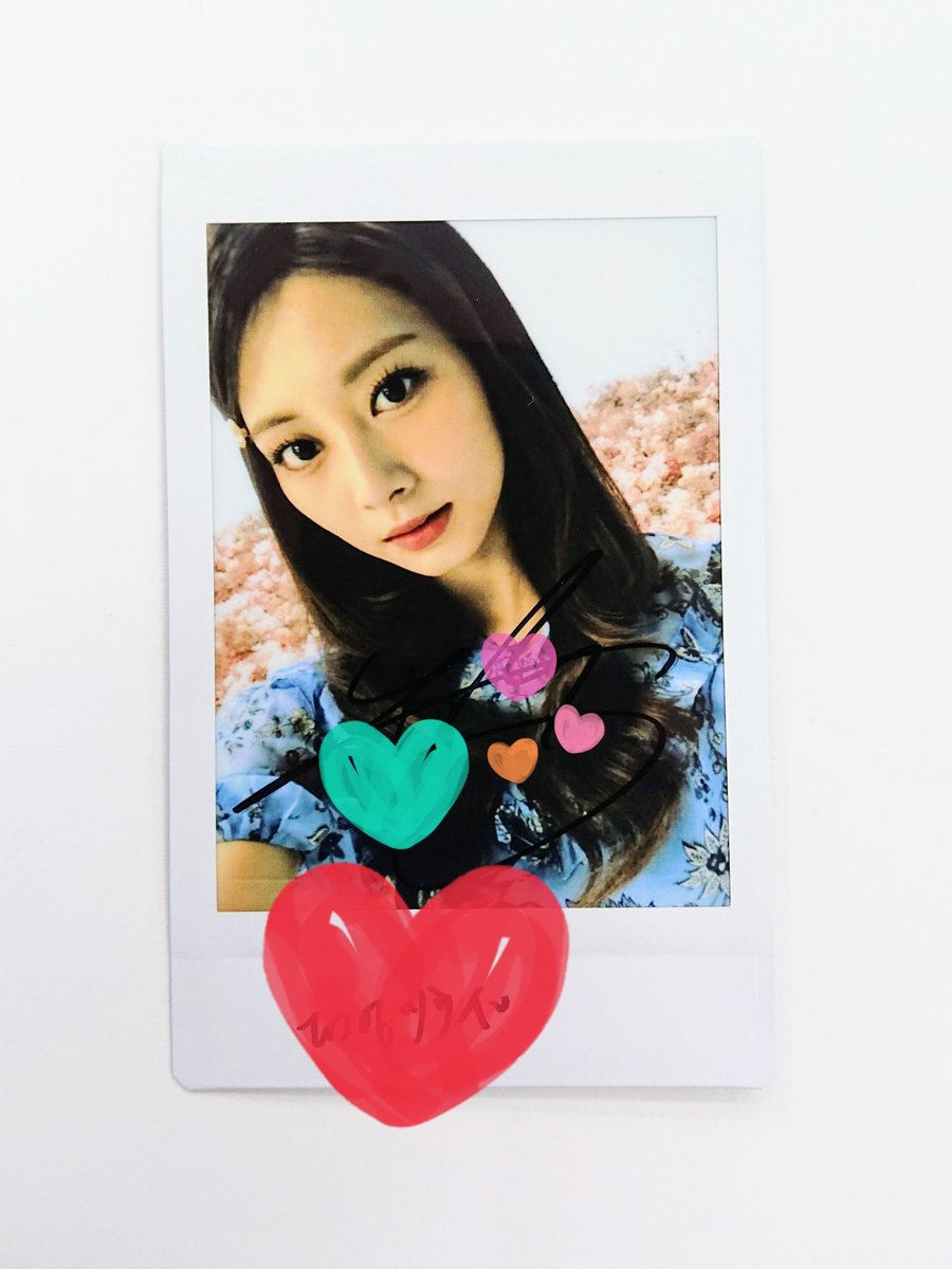 TWICE ツウィ 直筆サイン入りチェキ