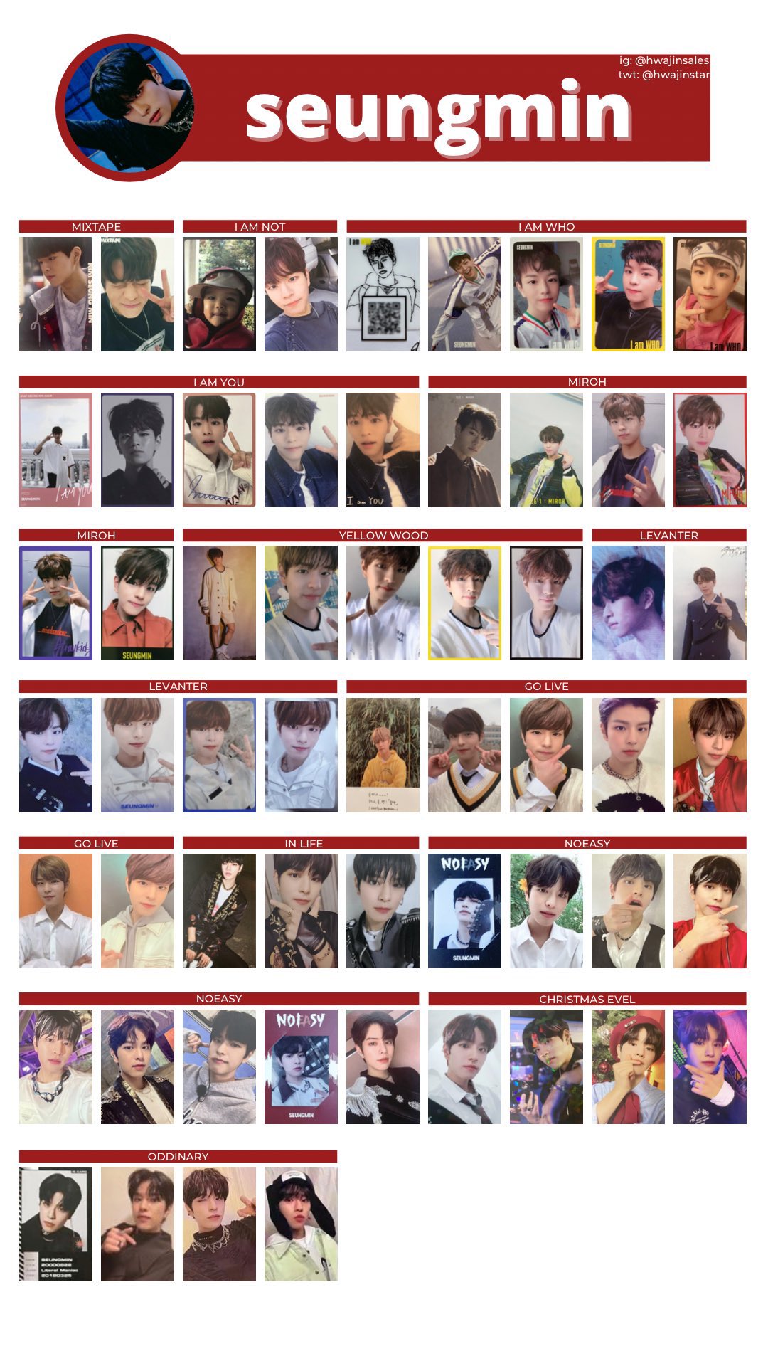 Stray Kids スンミン トレカ 52枚 値下げ中‼️0時まで Stray Kids