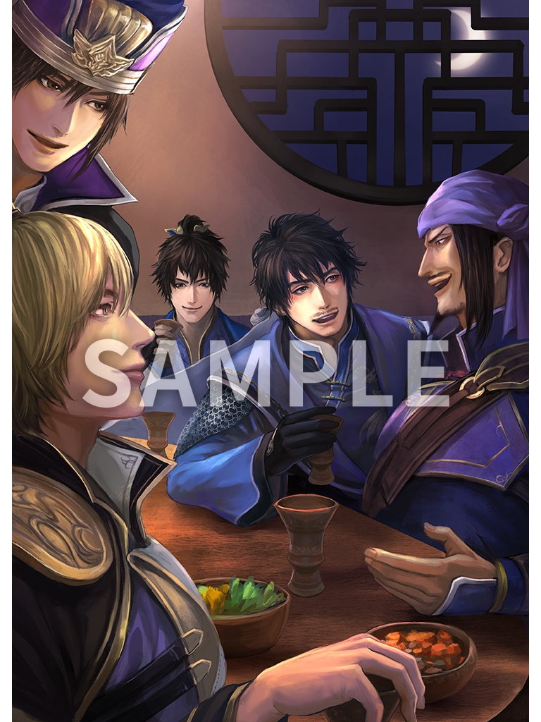 真・三國無双8 B2タペストリー 魏の軍師 郭嘉 賈詡 荀攸 荀彧 満寵