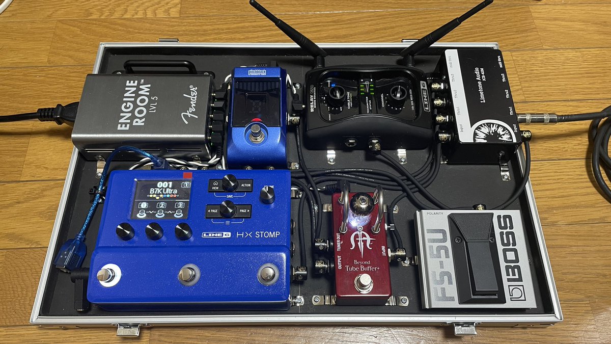 ベースエフェクターボードセット ベース用のエフェクターボードを組ん