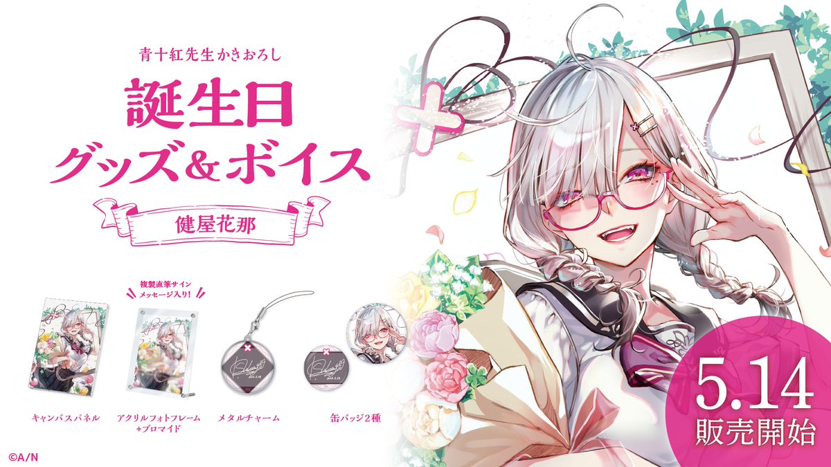 健屋花那 誕生日グッズ A5アクリルパネルセット 新品未開封 健屋花那