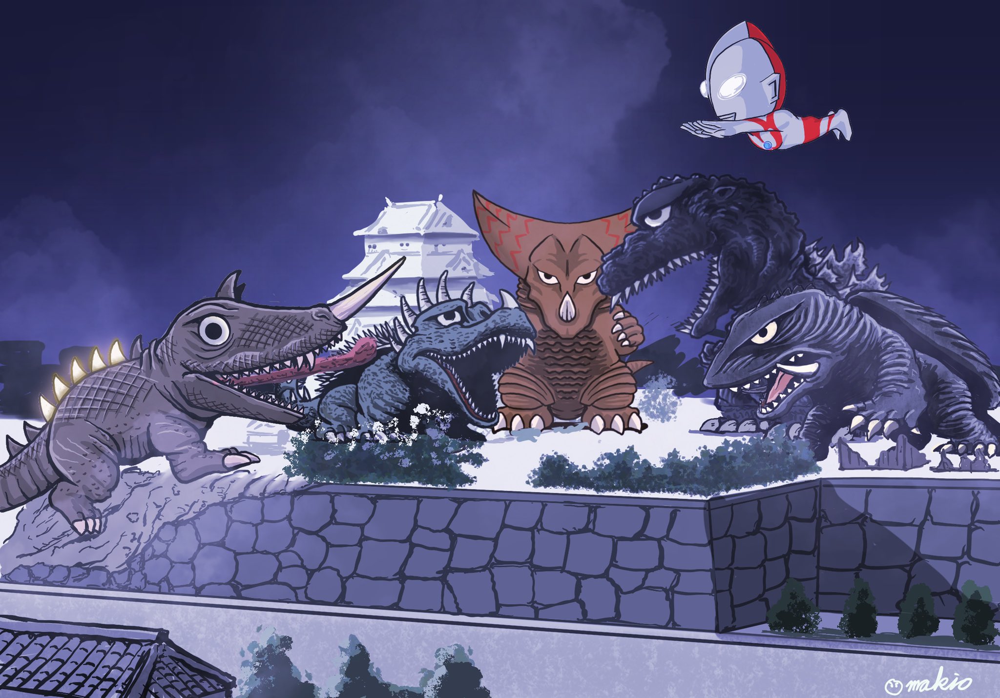 鎮座獣 【まとめ売り】 ウルトラマン怪獣 モスラ ゴジラ ガメラ