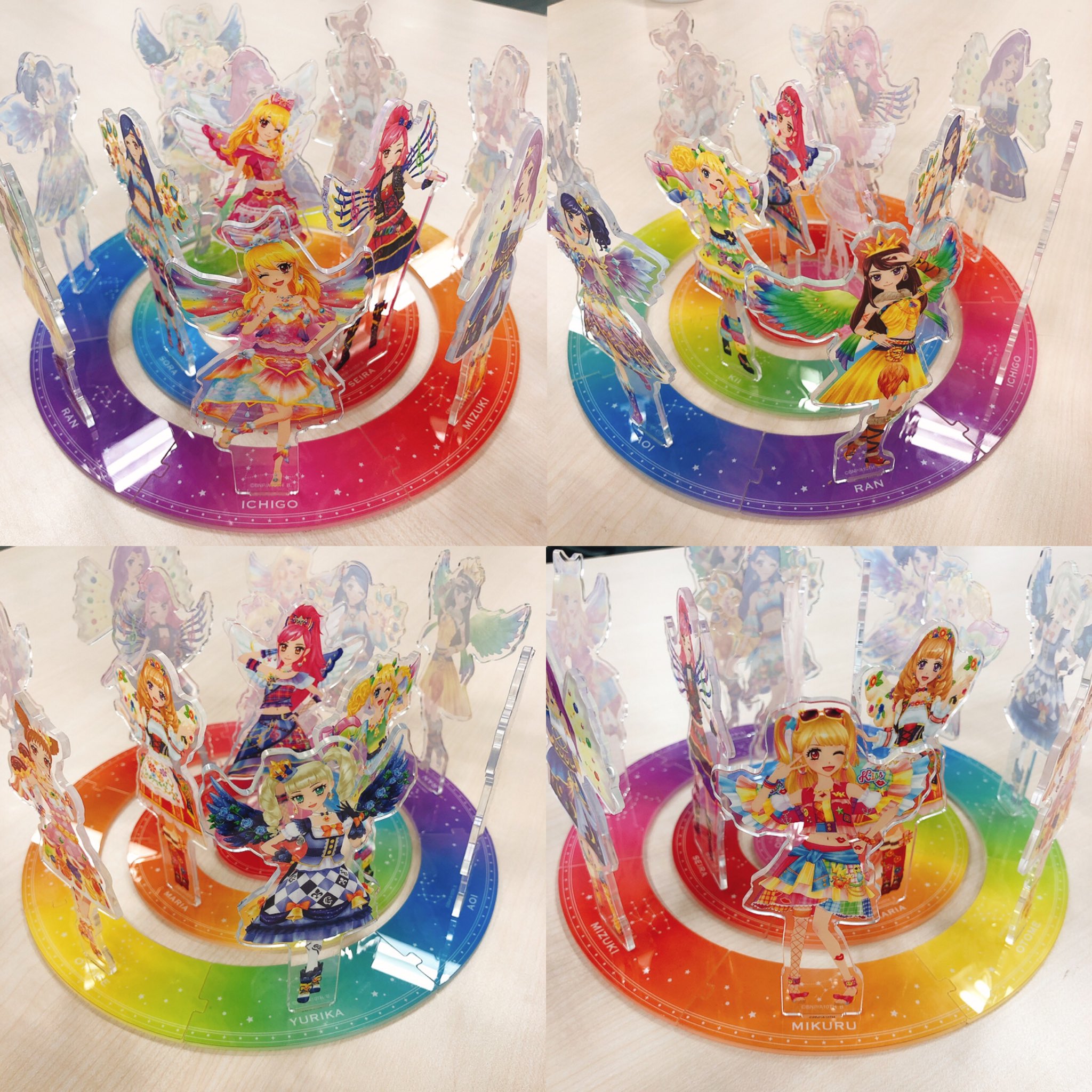 データカードダス アイカツ！星座ドレスアクリルスタンドコンプリート