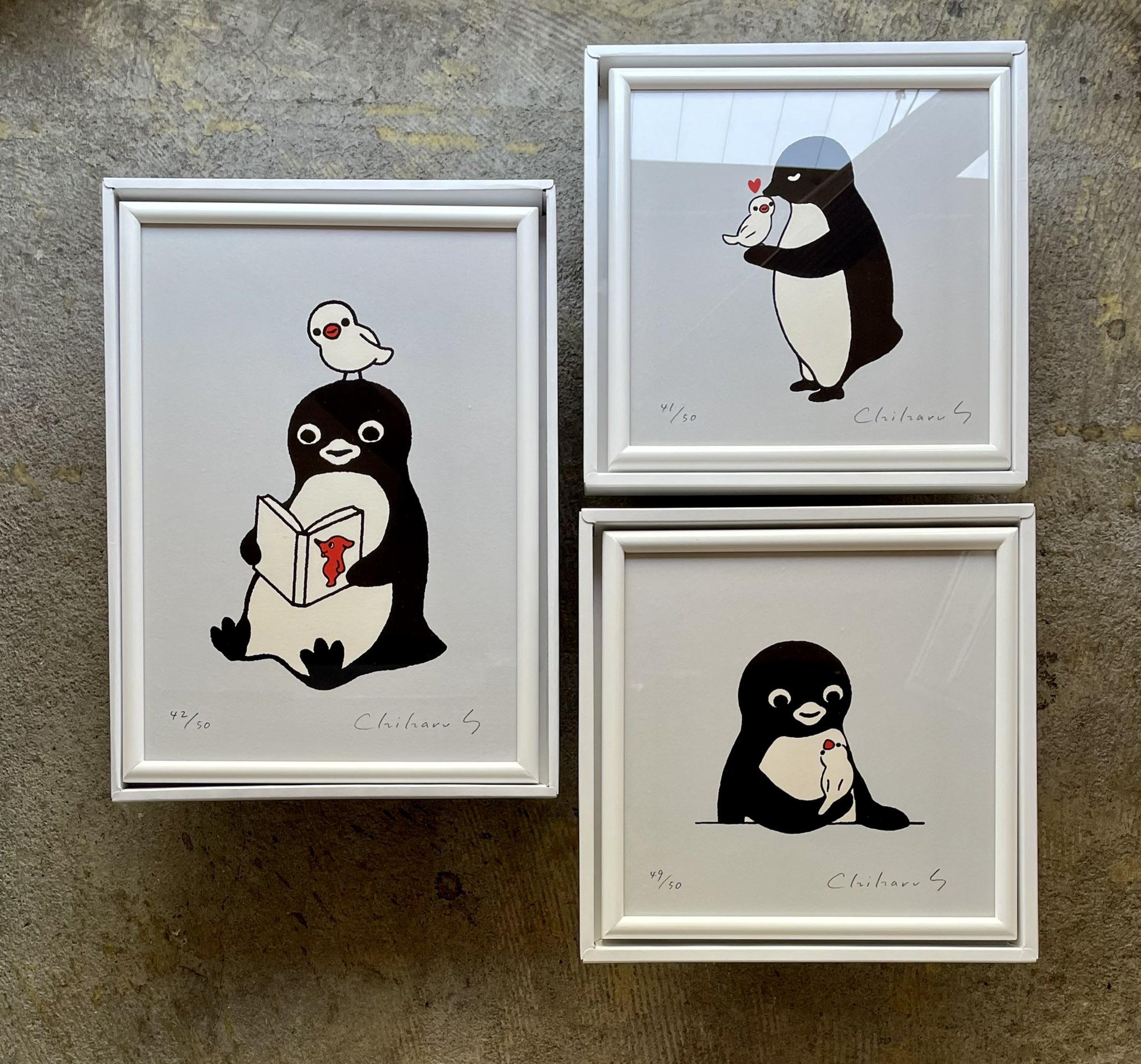 さかざきちはる「ぴーちゃんと私」シルクスクリーン版