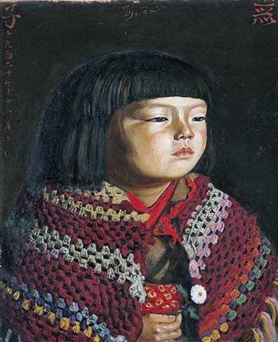 麗子像とひかりの世界 では、当館の一番人気の作品、#岸田劉生 の毛糸