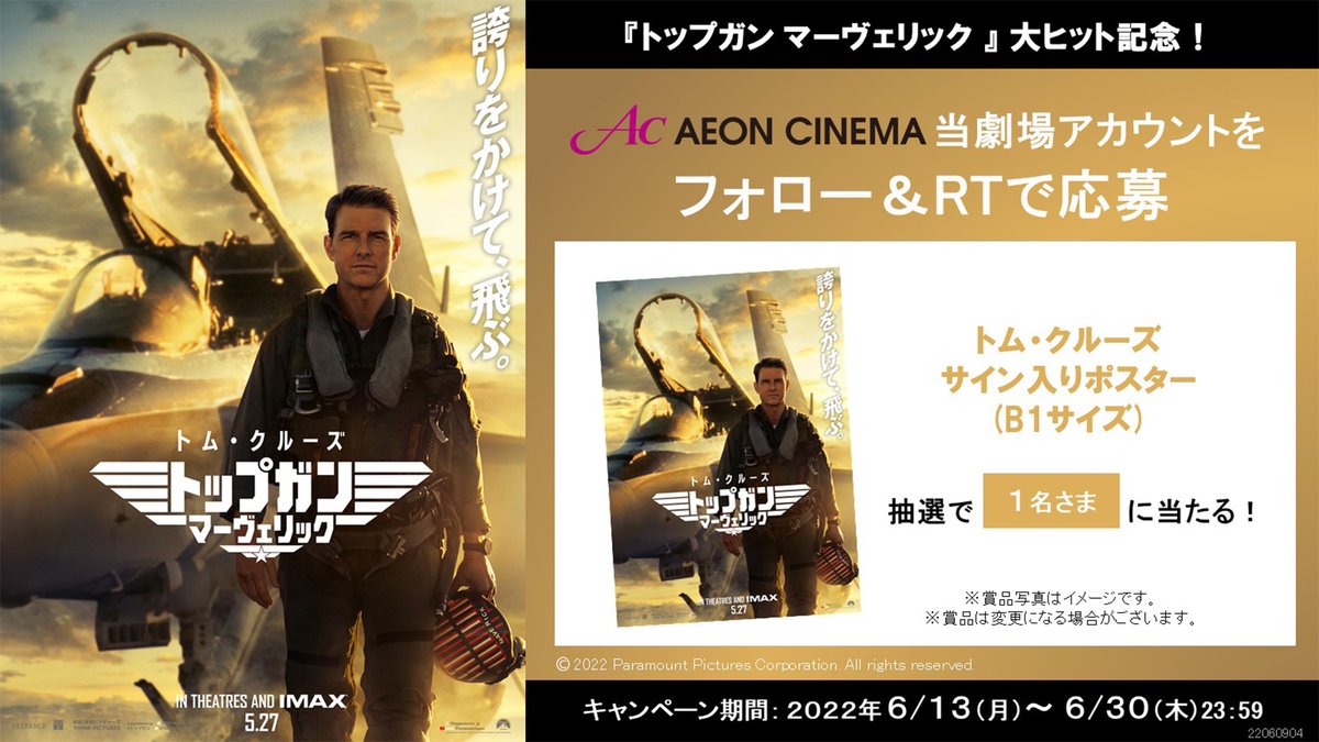 映画館用両面ポスター】トップガン マーヴェリック Top Gun 日本版 B1