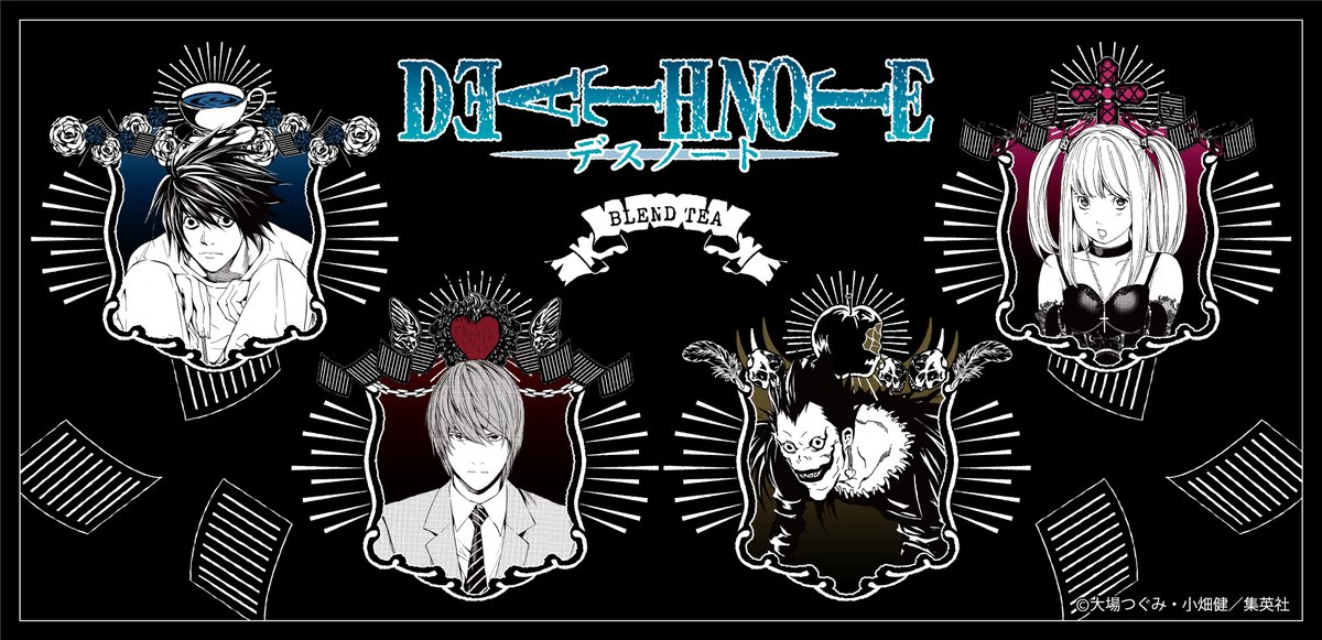 デスノート death note 月 銀色猫喫茶室特典 ポストカード セット