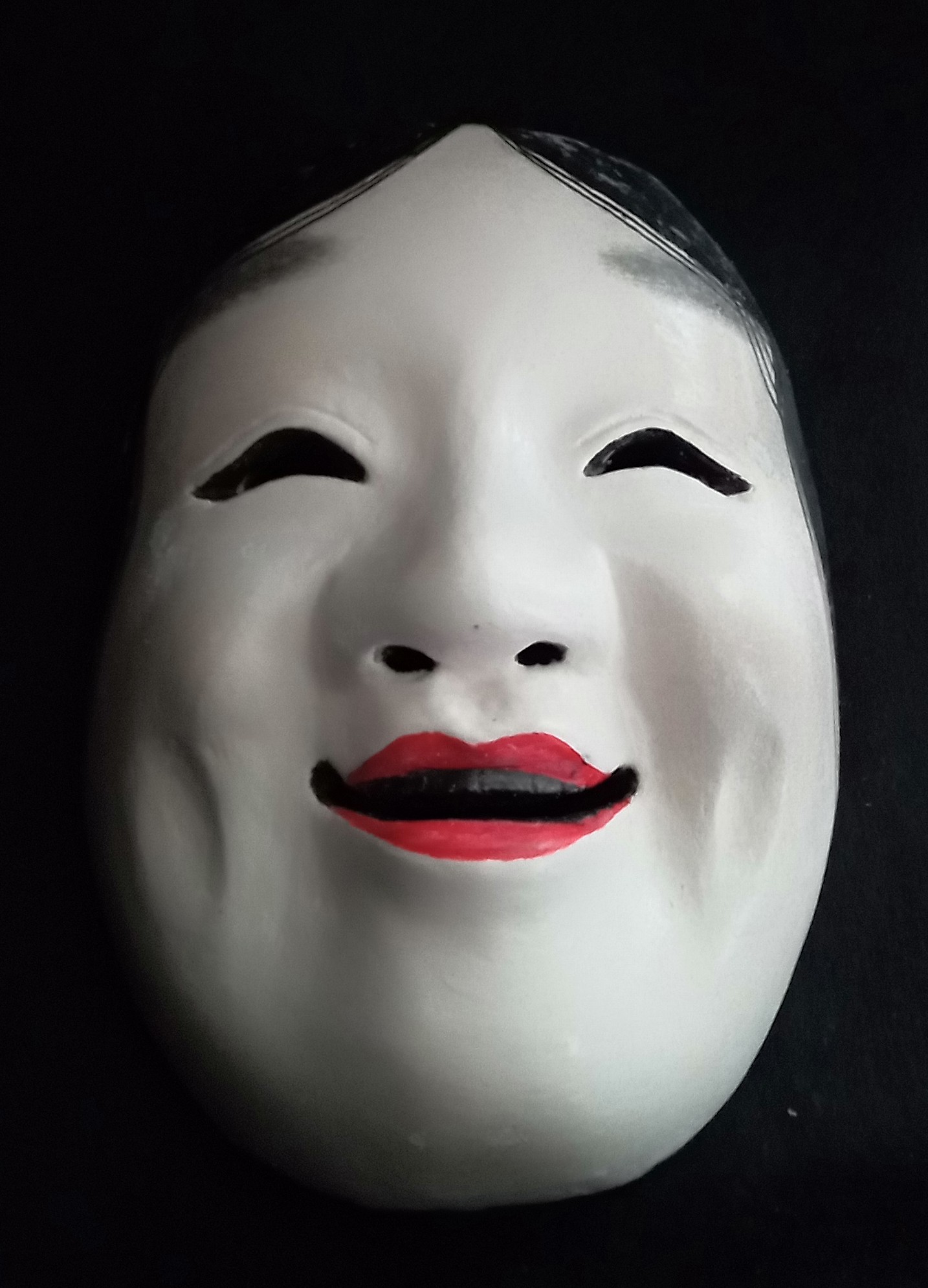 能面 木彫り 十六中将