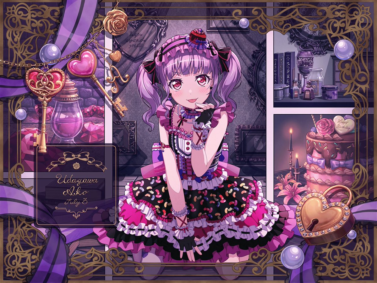 バンドリ ガルパ Roselia 宇田川あこ 缶バッジ 3.5 4.0 4.5 バンドリ