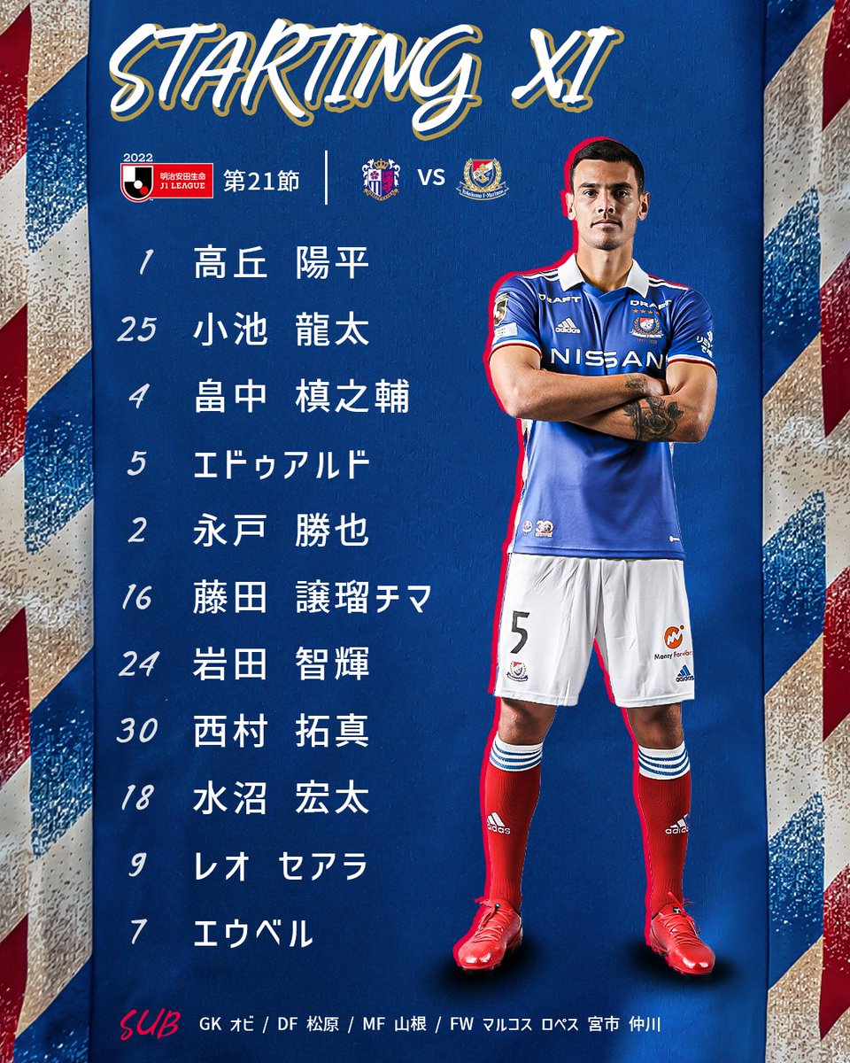 横浜F・マリノス 2024ユニフォーム 天野純 adidas 横浜F・マリノス