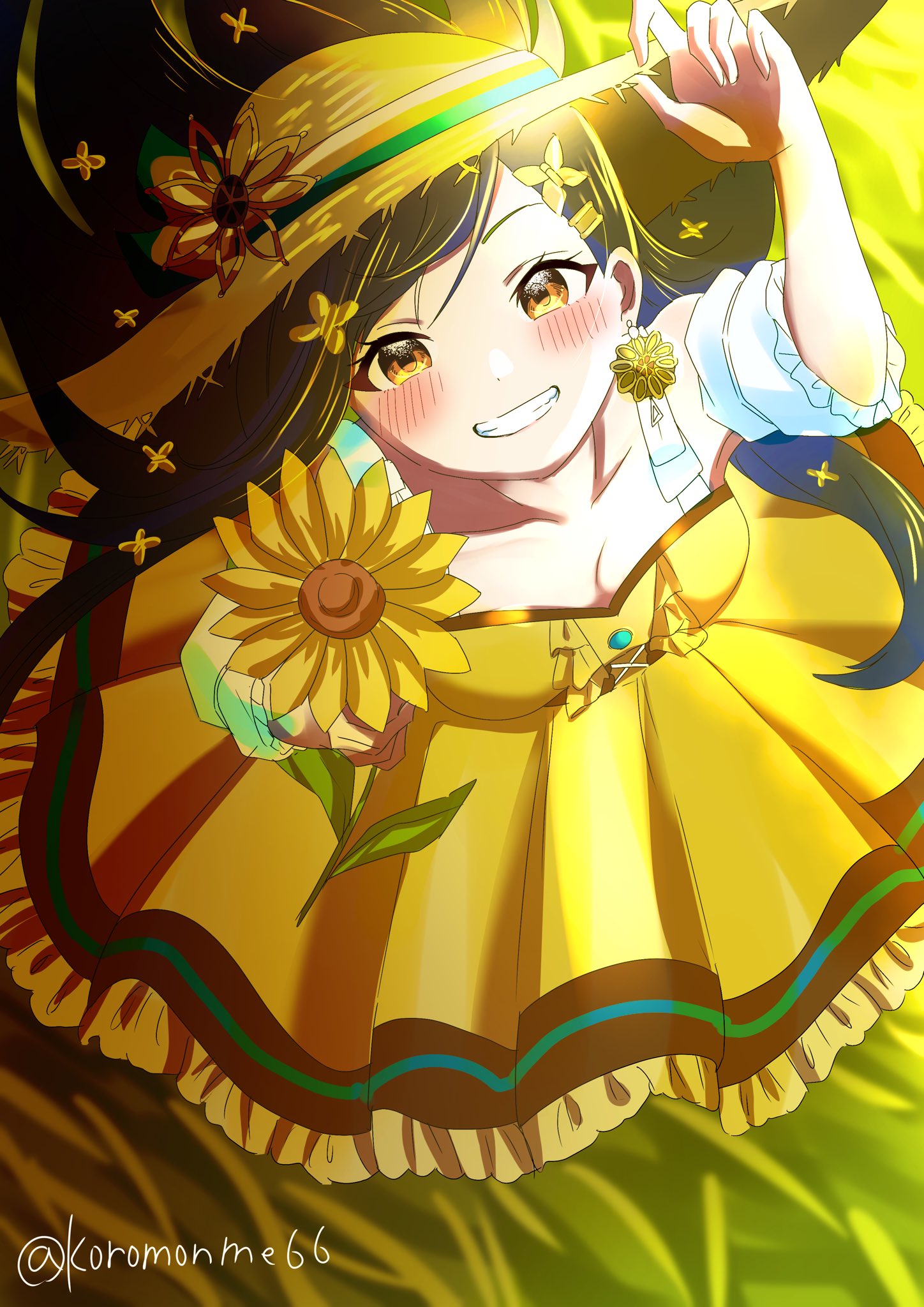 プロセカ 白石杏 ひまわり街色紙 24b プロセカ 白石杏 ひまわり街色紙