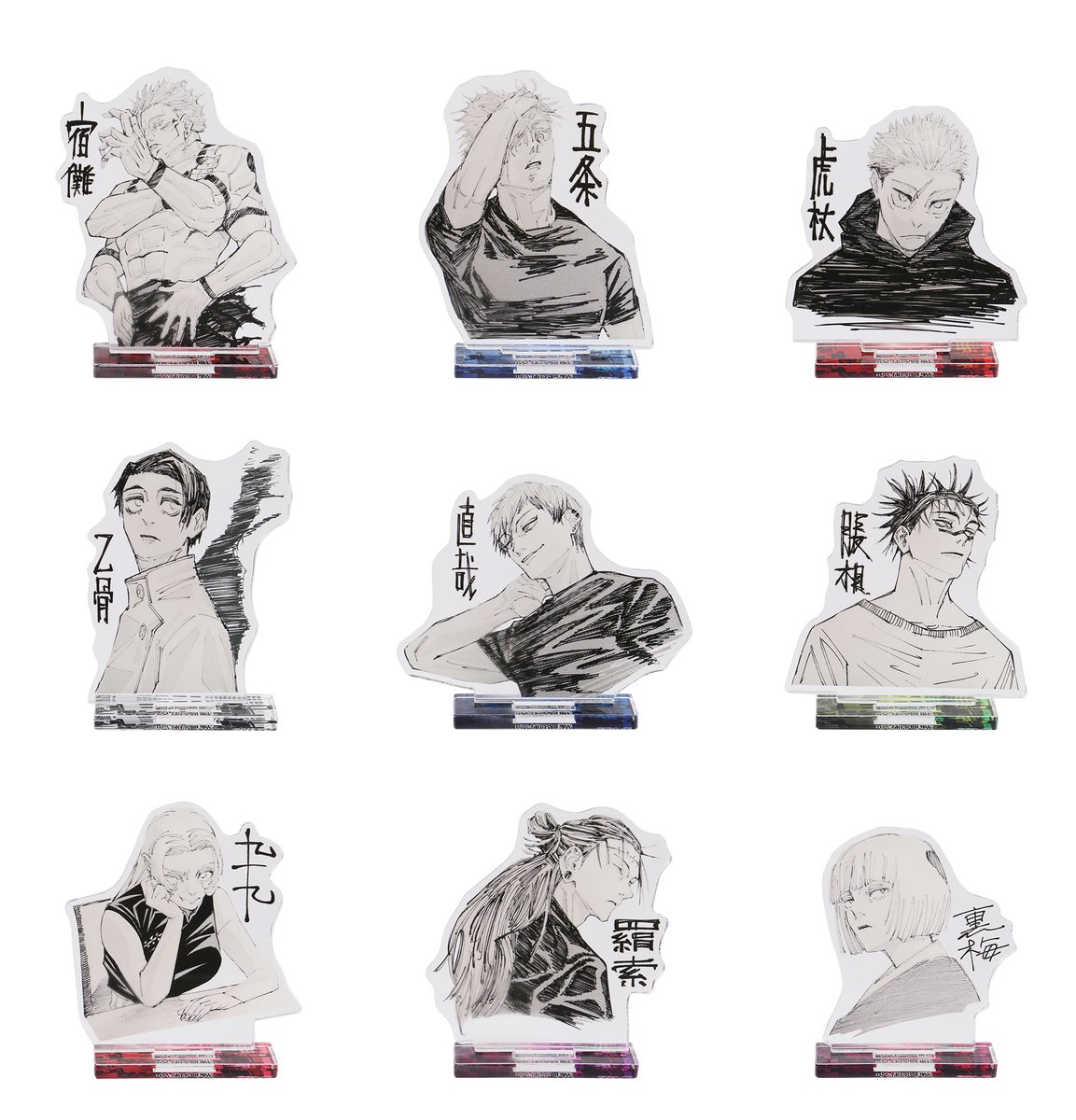ジャンプキャラクターズストアで受注開始！ 『呪術廻戦』アクリル