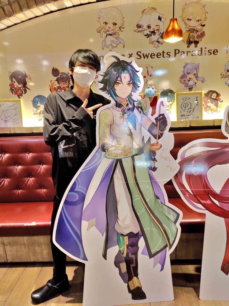 原神】スイパラコラボ 魈セット 魈様と撮るの流石すぎる好き