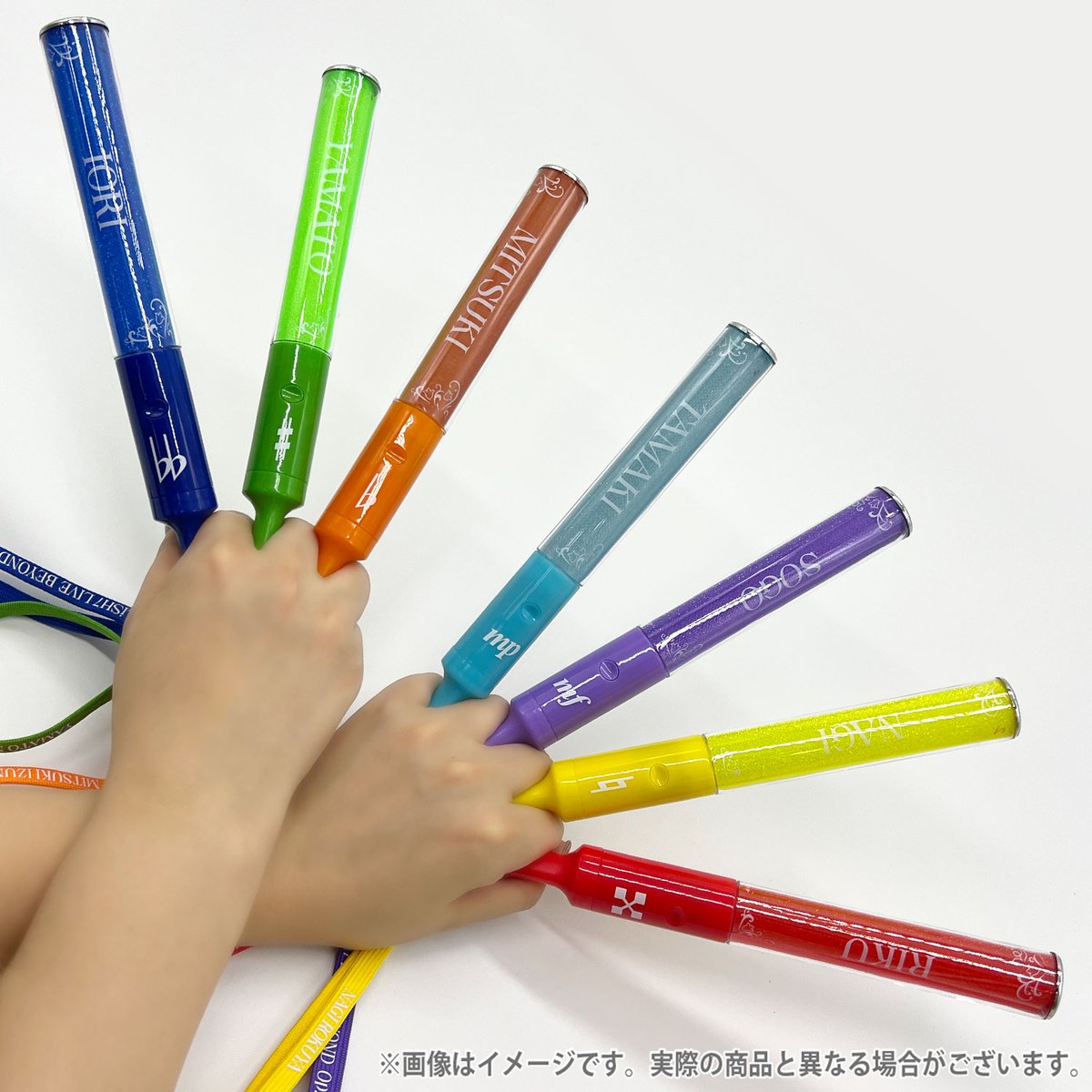 Op.7 グッズ紹介】 「ペンライト(全7種)」 ¥1,300(税込) それぞれの
