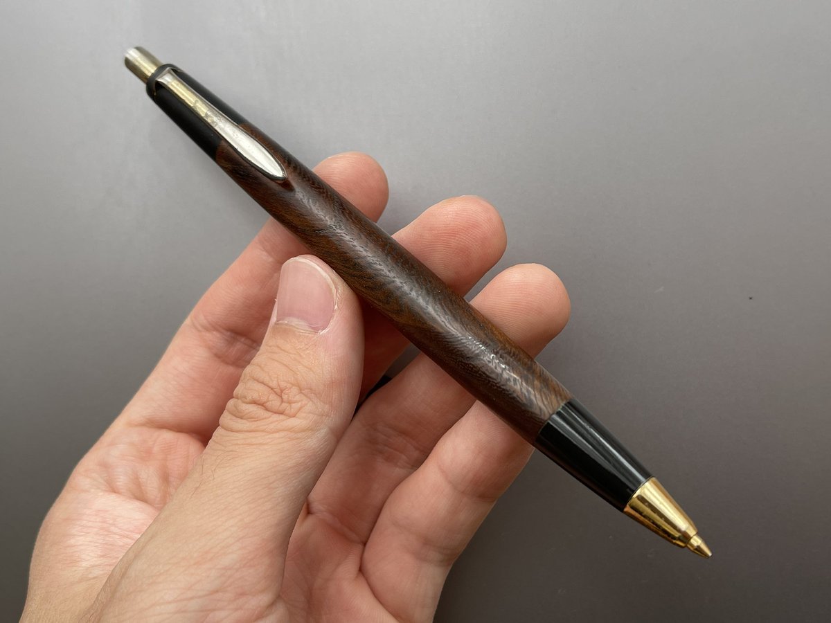 野原工芸 特上黒柿 旧型 シャーペン 特上黒柿のシャープペンシル