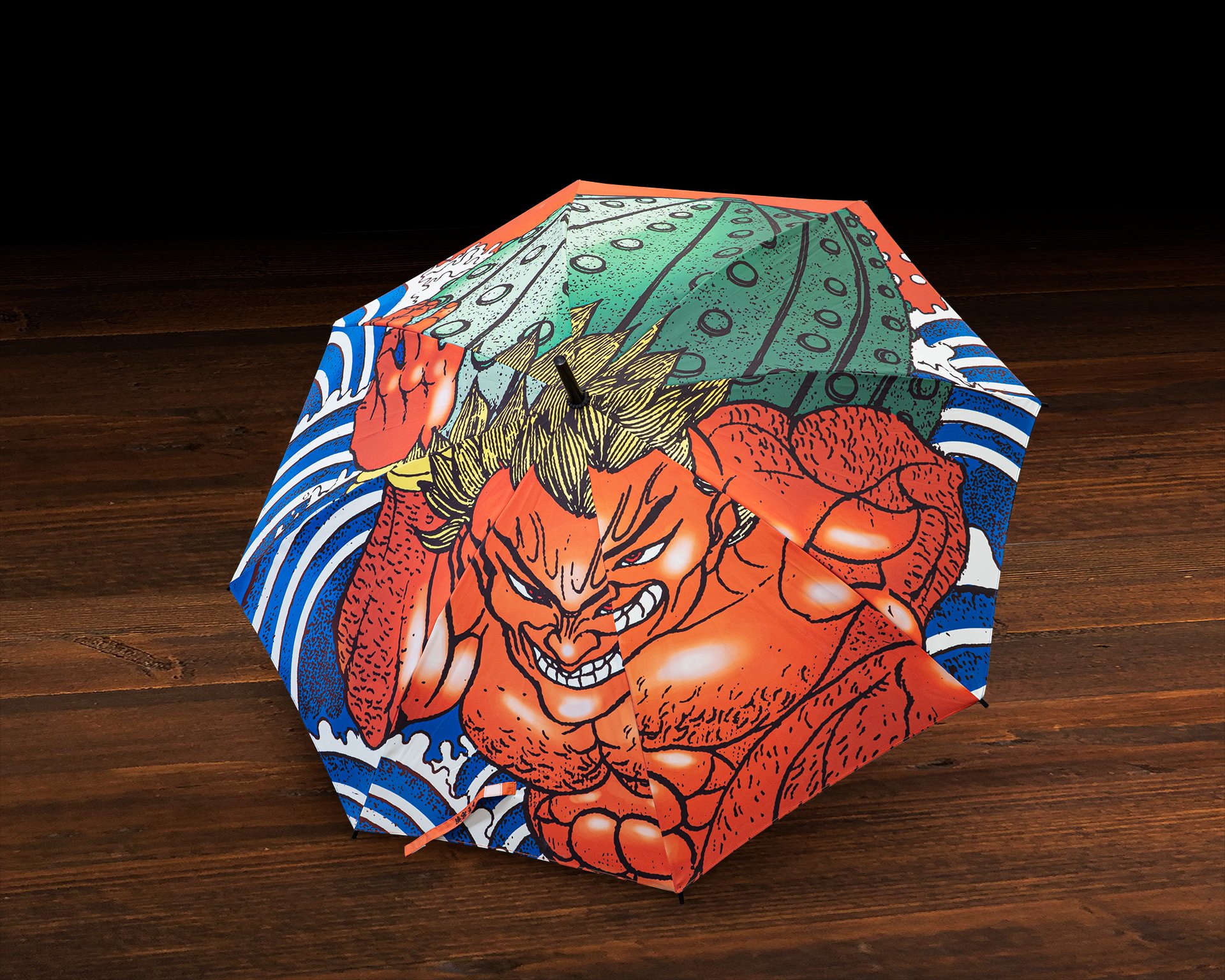 刃牙展 侠客立ち(おとこだち) 花山薫 雨傘 クラウドファンディング限定