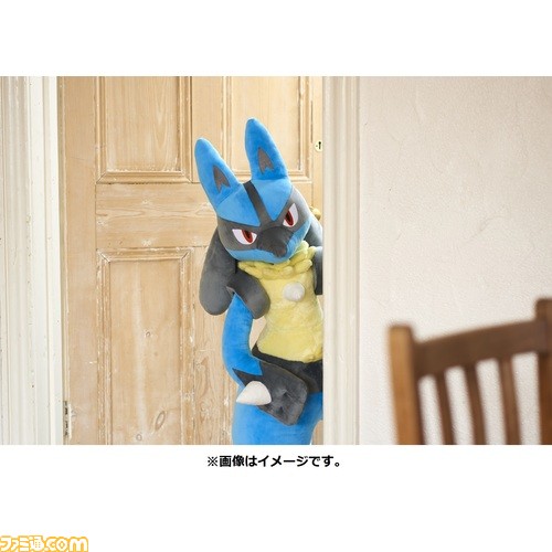 等身大ルカリオ ぬいぐるみ 等身大 ルカリオぬいぐるみ タグ付き