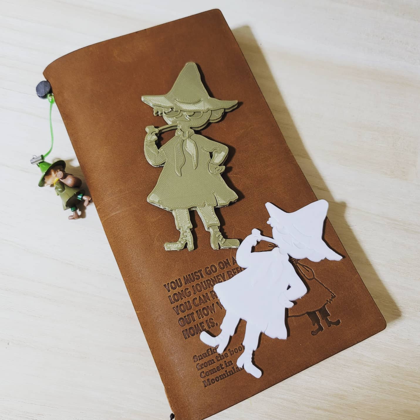 限定】トラベラーズノート キャメルMOOMIN スナフキンsaudi gold 18金