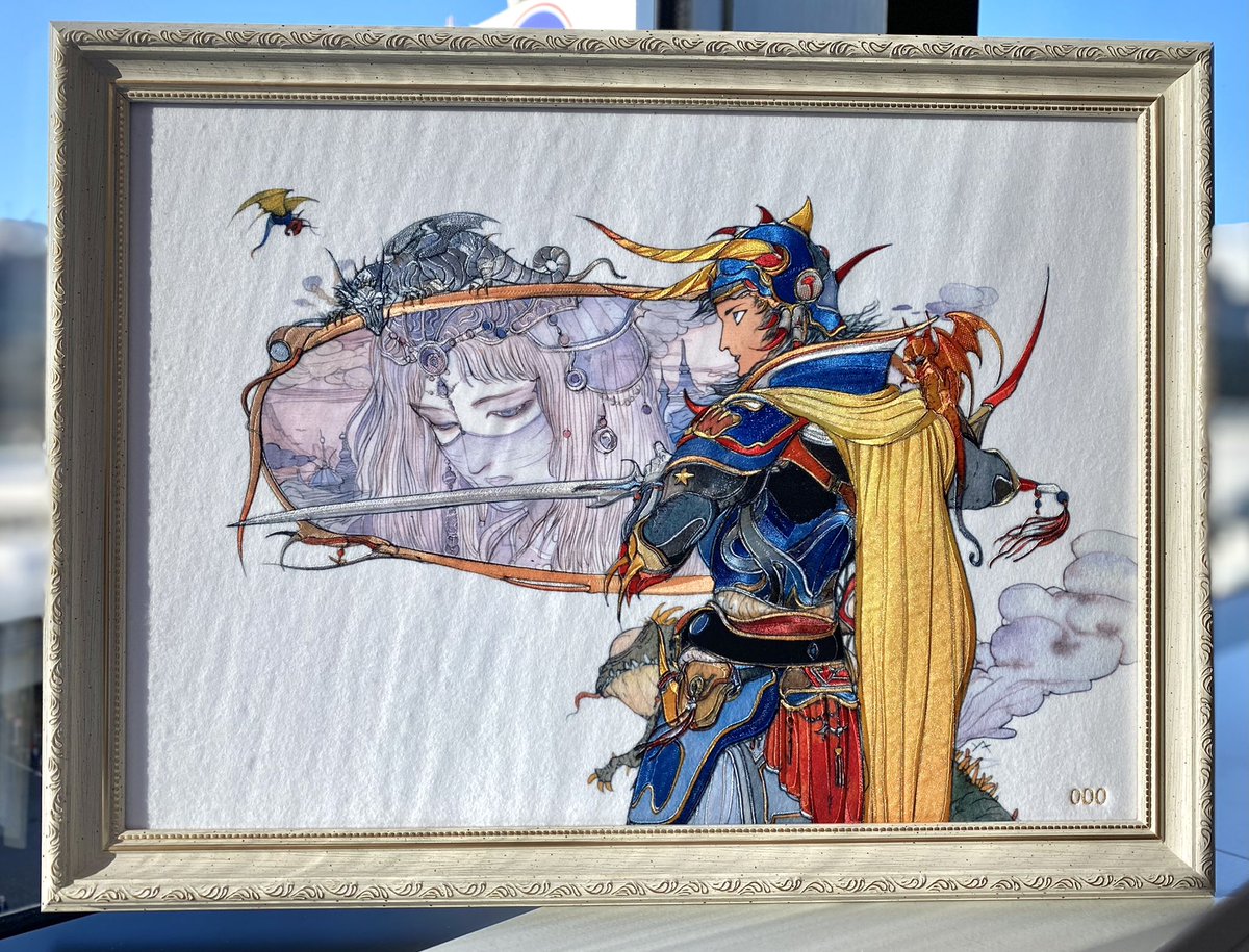 最終値下げ！ 天野喜孝 薔薇姫フレスコ画 作品証明書付き 💎世界に一