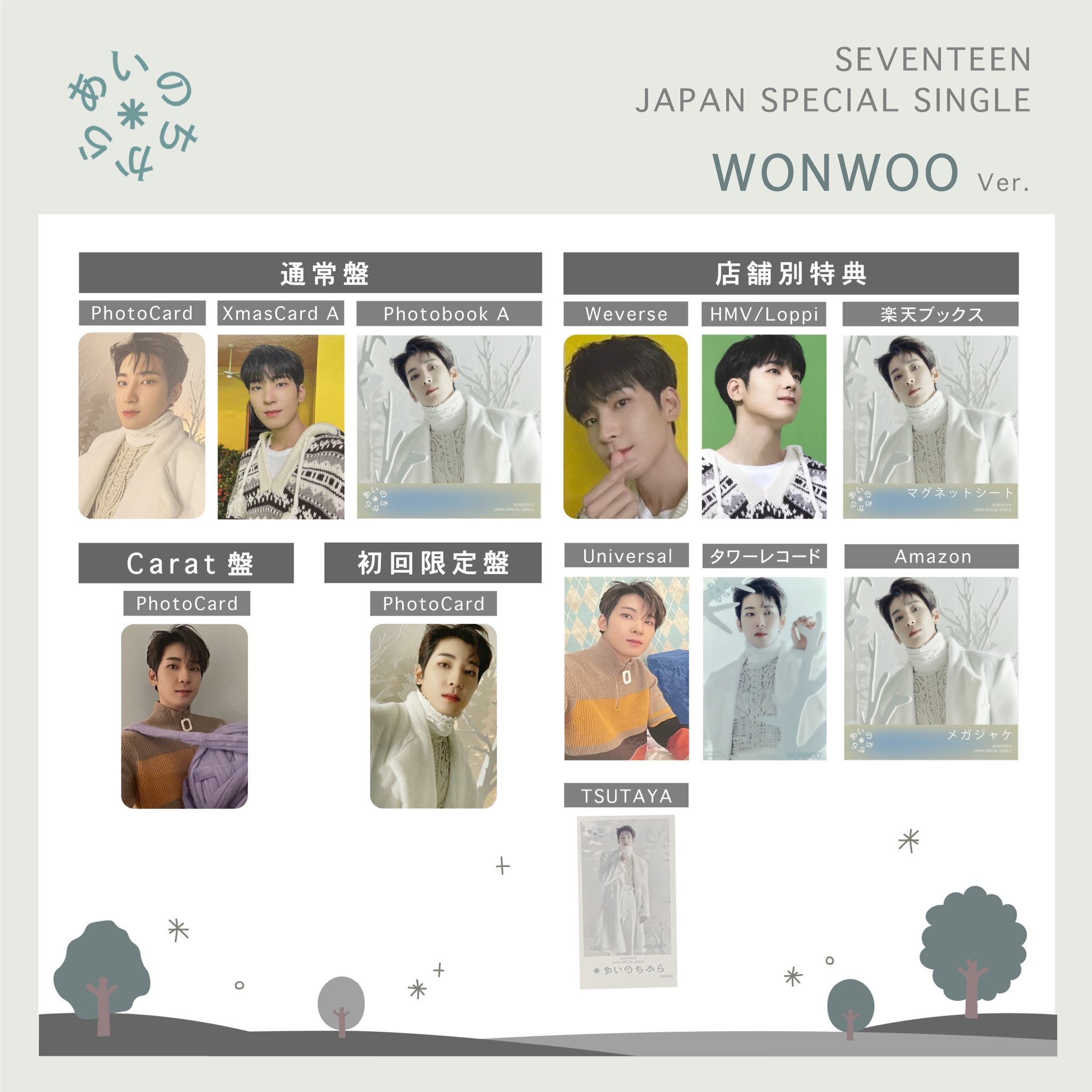 SEVENTEEN セブチ ザセム ウォヌ トレカ