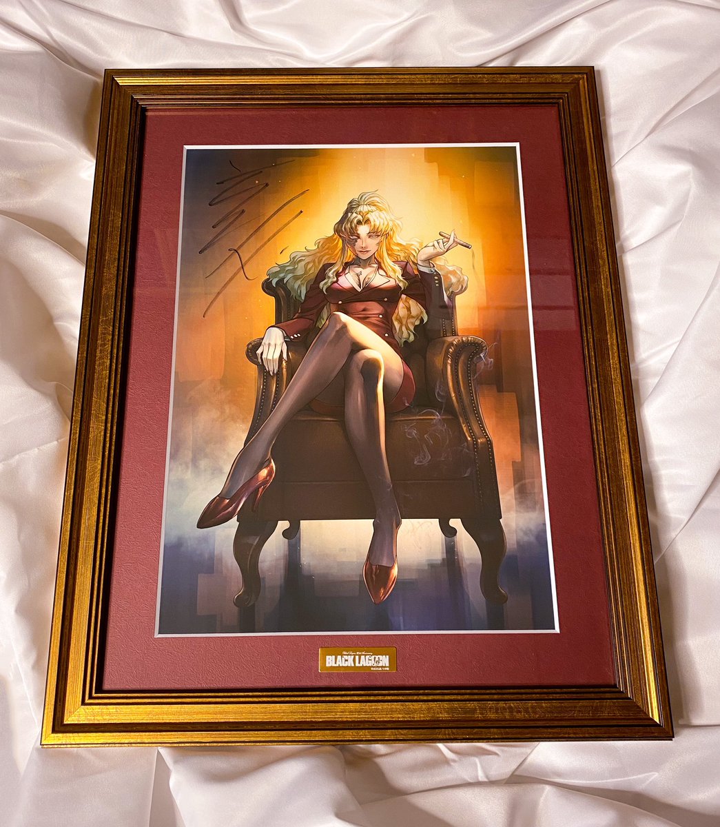 美品】ブラックラグーン レヴィ 複製原画 直筆サイン入り Amazon.co.jp