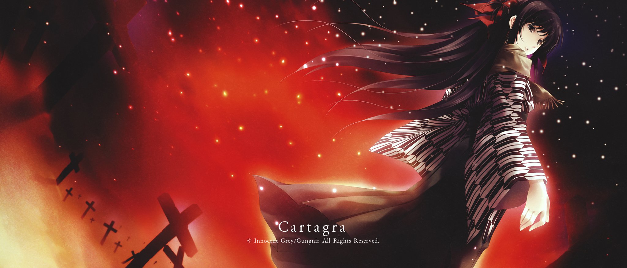 白夜開催記念パズル「Red umbrella」 innocent grey 白夜開催記念