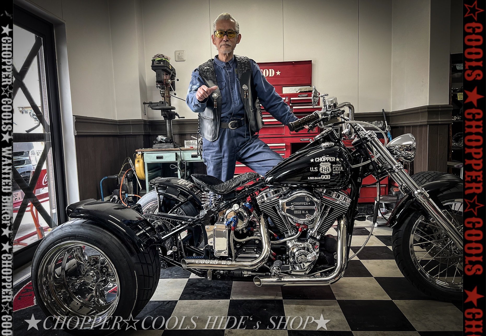 Cools Chopper 佐藤秀光 ヘルメット Cools Chopper 佐藤秀光