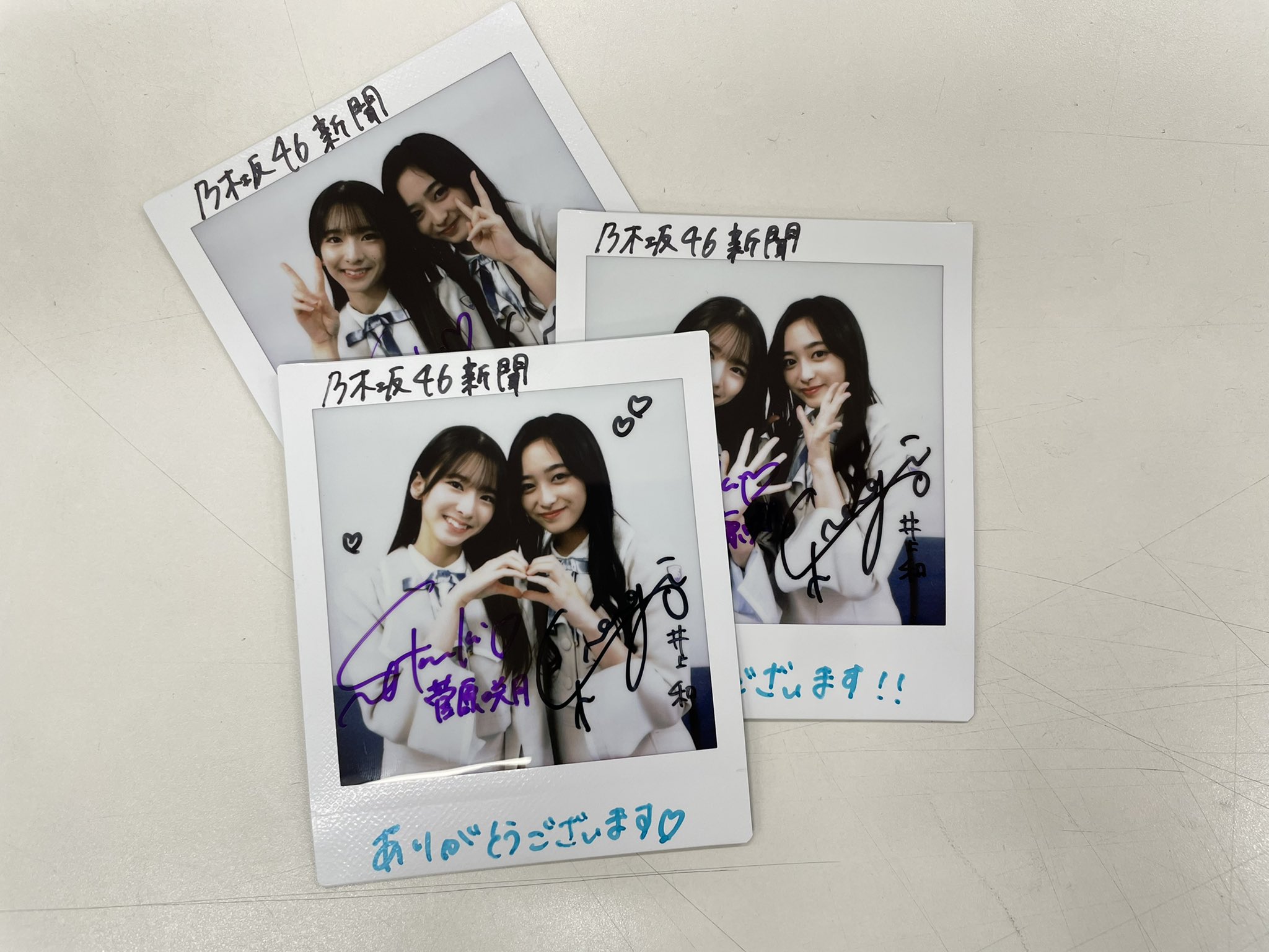 乃木坂46 サイン入りチェキ 乃木坂46新聞 【公式】 on X: