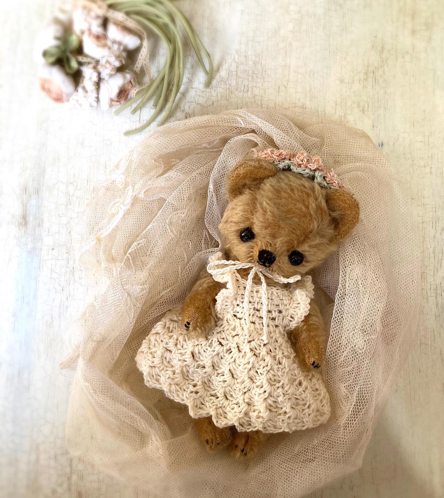 テディーベア作家、加茂美智子／Kamoの手作りの可愛いクマです