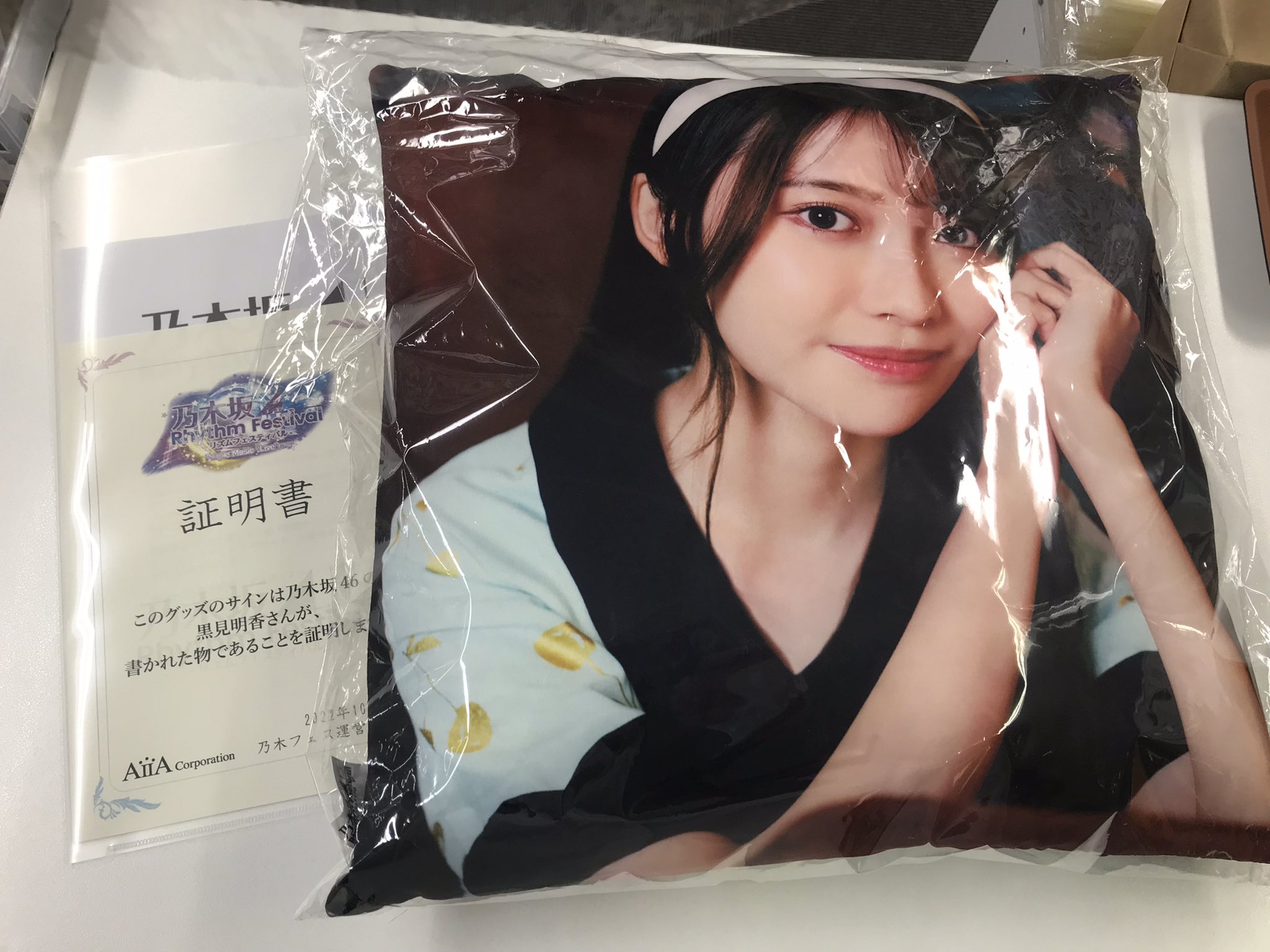 乃木フェス 直筆サイン入り オリジナルクッション 池田瑛紗 上位特典