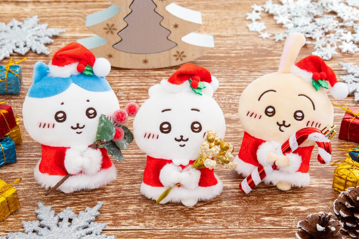 ちいかわ クリスマスだよ！ぷちミニマスコット ハチワレ うさぎ サンタ